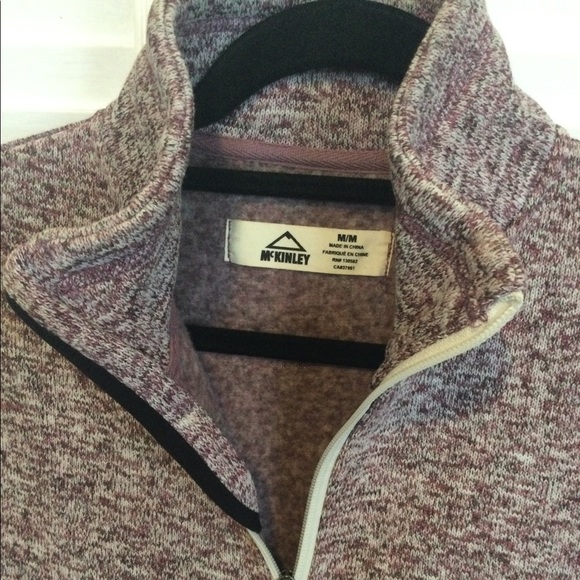 McKinley Fleece Jacket, Size M, Plum/Cream - Picture 2 of 5